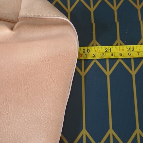 Ulta Beauty Tote Bag Blush Pink Faux Vegan Leather Hobo Shoulder NWOT Minimalist - Picture 7 of 11